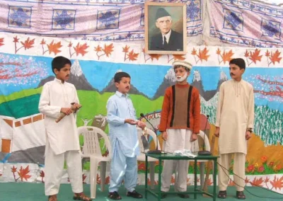 Children performing at the inauguration of Bunjonsa Valley Public School