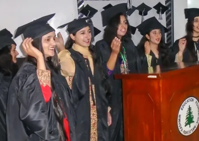 Students graduating from the Joan Atkinson College of Teacher Education