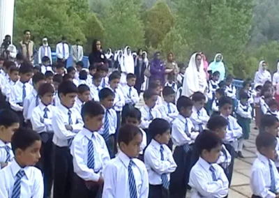 The first assembly at Bunjonsa Valley Public School on 24th March, 2009
