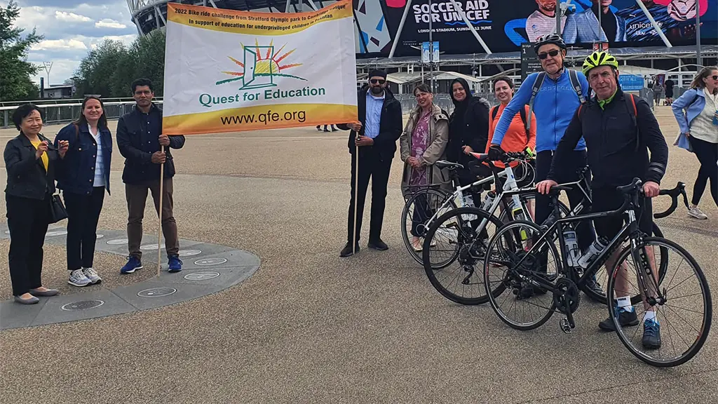 A chance reunion at the finish line